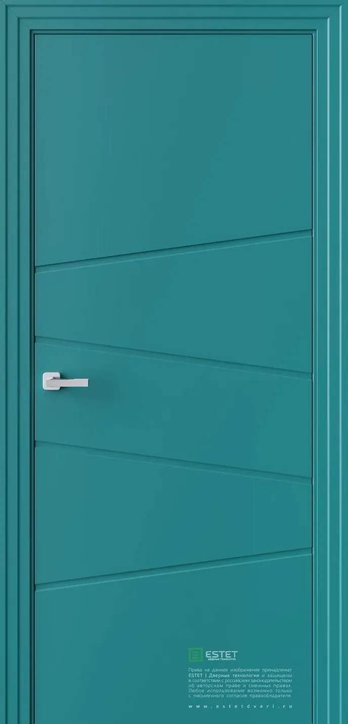 Межкомнатная дверь P16 RAL5021 Синий