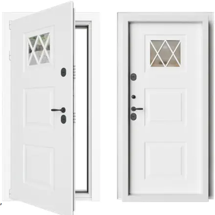 Входная дверь с терморазрывом и стеклом ATMO 1