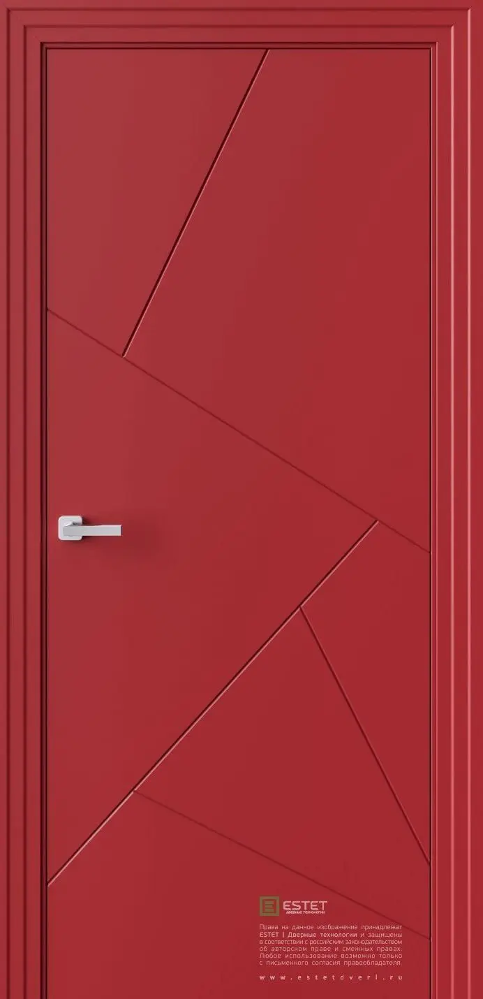 Межкомнатная дверь P18 RAL3002 Красный