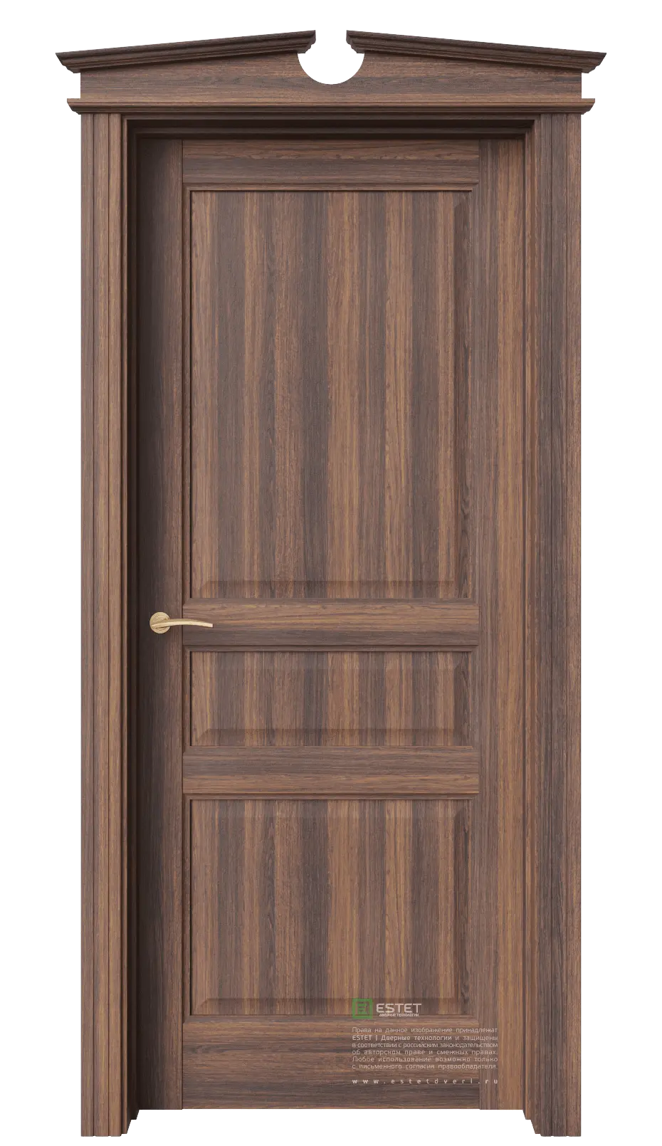 Межкомнатная дверь Соната-5 Дуб торонто Темно-коричневый