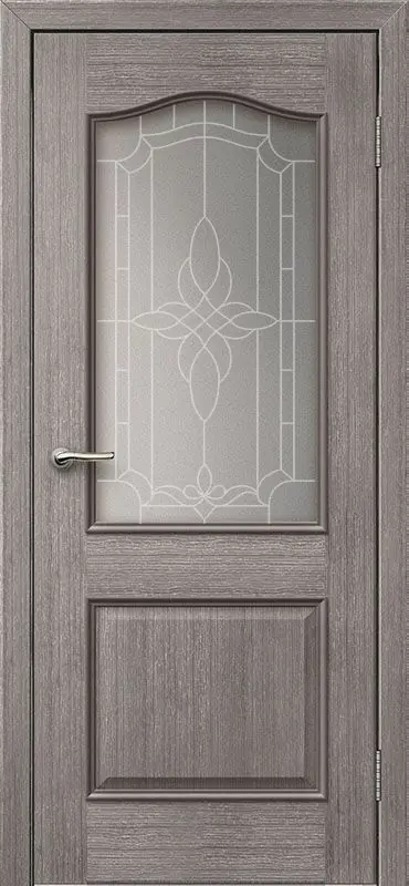 Межкомнатная дверь Классика-1 ПО Акация Серый