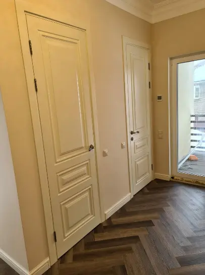 Межкомнатная дверь Color Оливия белая эмаль акрил Белый