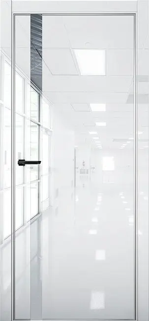 Межкомнатная дверь Pt 7 Платина АL Crystall White