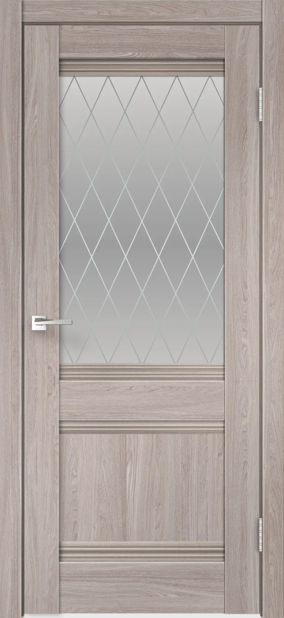 Межкомнатная дверь CITY 22 Дуб Анкор Нордик ст.ромб светлый Нордик Ромб