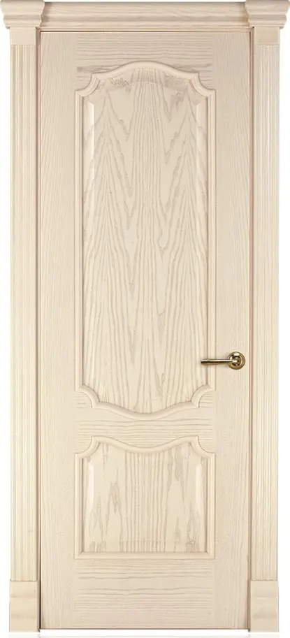 Межкомнатная дверь Анкона ПГ, шпон: ясень тон 6 Светлый