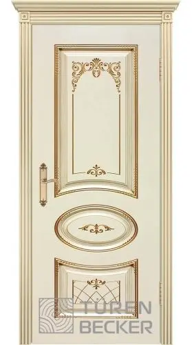 Межкомнатная дверь Прованс В3 ПГ слоновая кость/патина золото