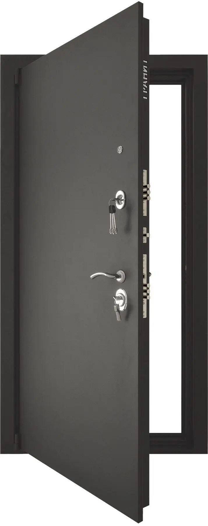 Входная дверь с зеркалом и шумоизоляцией Гранит М8 Комфорт