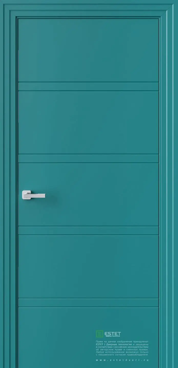 Межкомнатная дверь P5 RAL5021 Синий