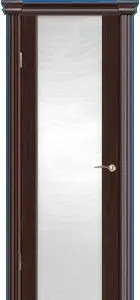 Межкомнатная дверь Палермо 3 "Раунда белое", шпон: венге Венге