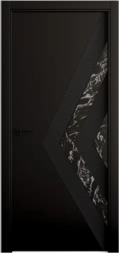 Межкомнатная дверь Каррара-7 RAL 9011 Черный