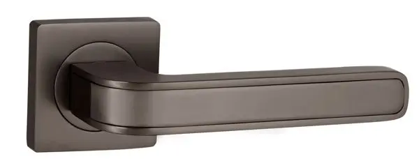 Дверная ручка раздельная PUNTO FUTURA ZQ GR/BN-23 графит/черный никель