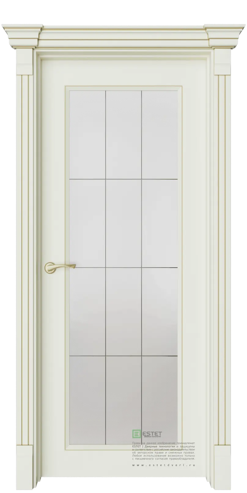 Межкомнатная дверь Монторо-2 Корсика Ваниль Слоновая кость