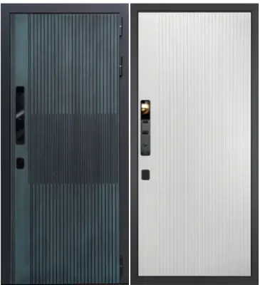 Входная дверь с электронным замком Гранит Бриони Смарт с панелью 076