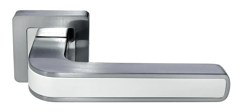 Дверная ручка MH-46 SC-W-S55 (хром-белый)