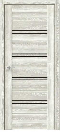 Межкомнатная дверь XLINE 4 клен айс Светло-серый Лакобель черный