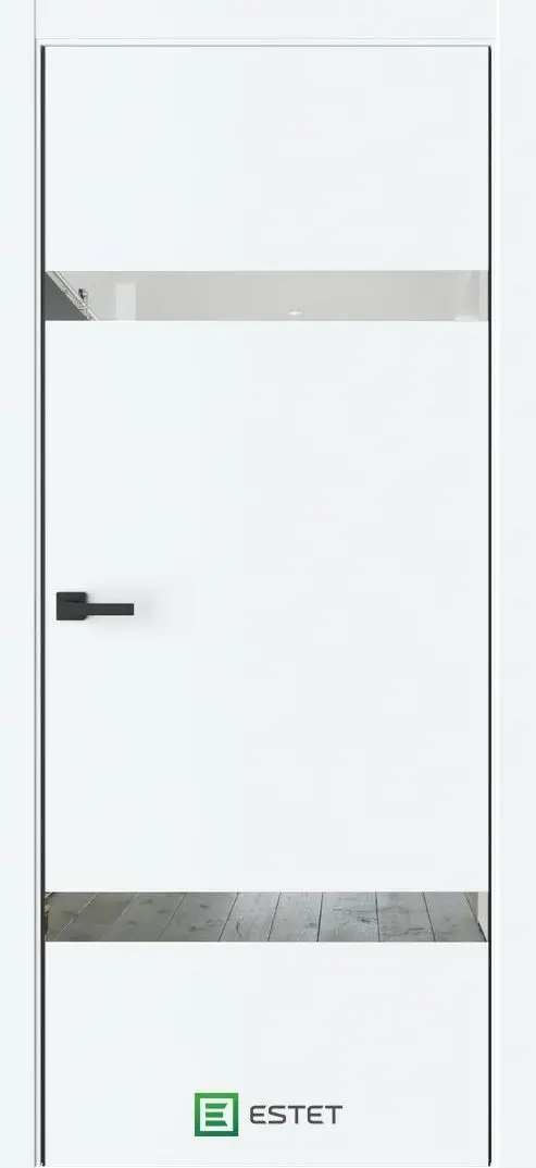 Межкомнатная дверь Урбан 3 Айс Белый Зеркало