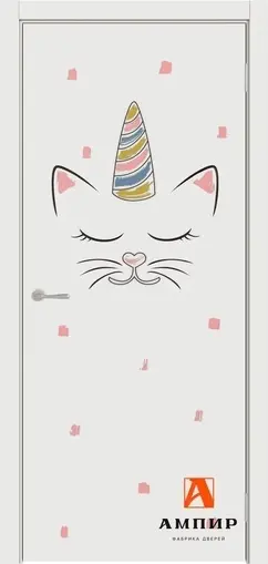 Межкомнатная дверь Ампир Пиколлино 6 для детской Белый