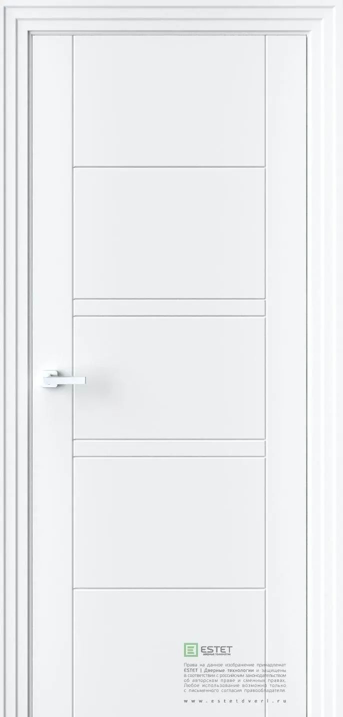 Межкомнатная дверь P10 RAL9003 Белый