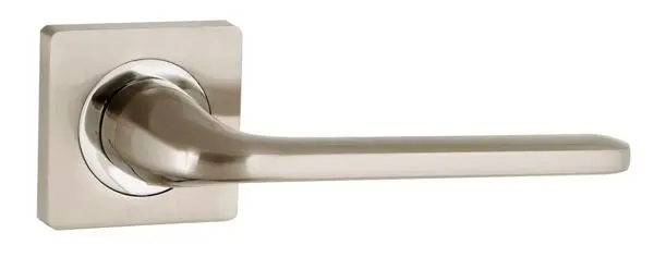 Дверная ручка раздельная PUNTO DROID ZQ SN/CP-3 матовый никель/хром