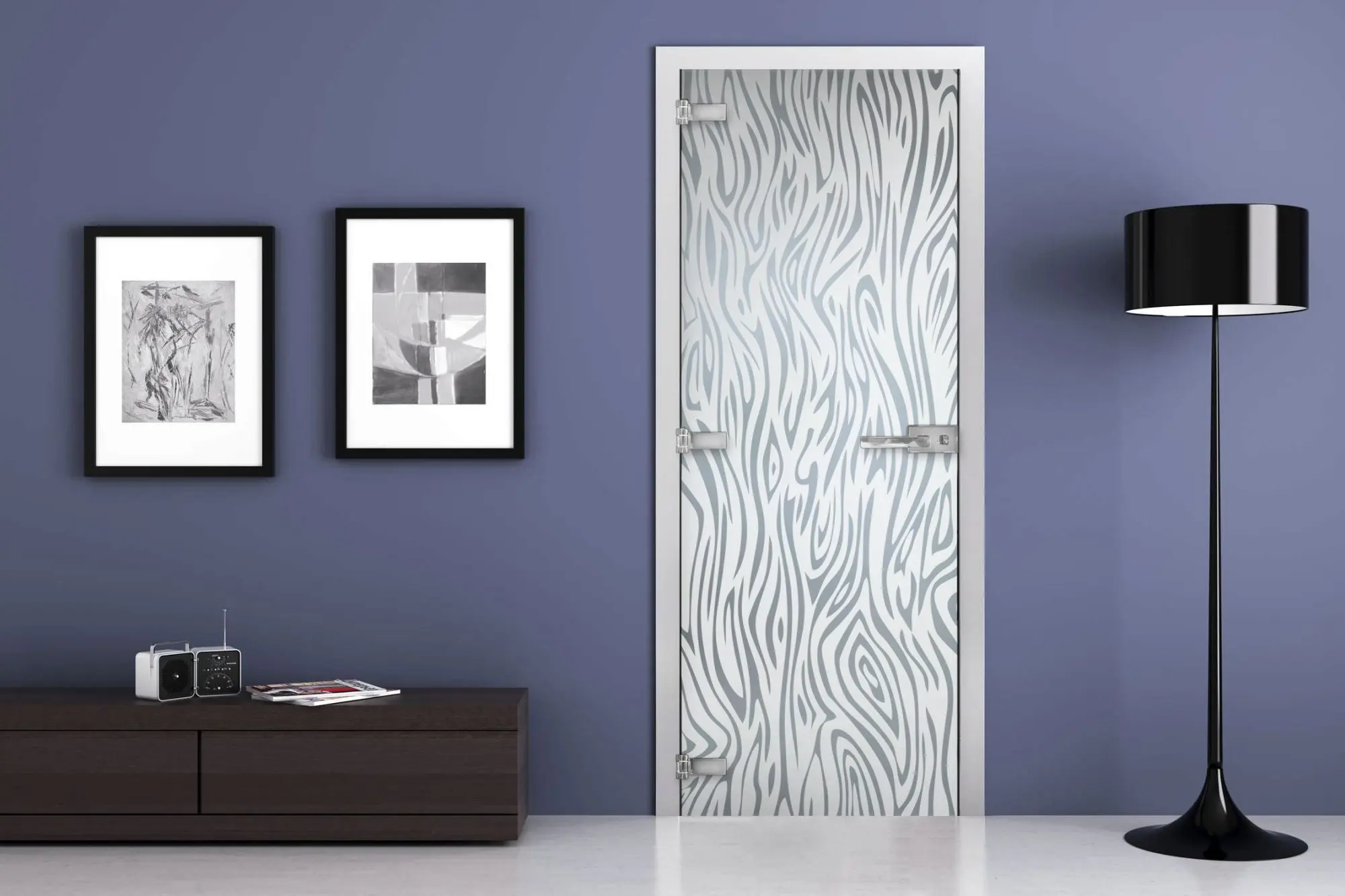 Дверь стеклянная MG-35 Матовое бесцветное