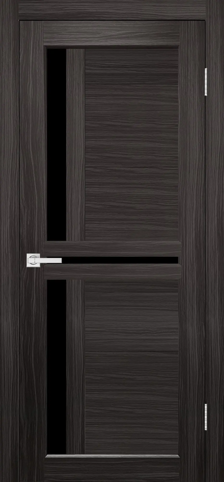 Межкомнатная дверь YD Евро 19 Черный жемчуг Тёмный Лакобель черный