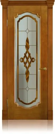 Межкомнатная дверь Анкона 2 "Винтаж", шпон: анегри тон 2 Светлый Анегри