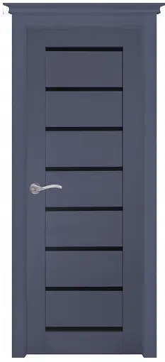 Межкомнатная дверь М1 ПО сосна браш Глубокая ночь