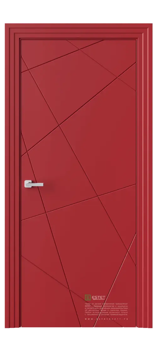 Межкомнатная дверь Perfect P1 Ral 3002 Красный