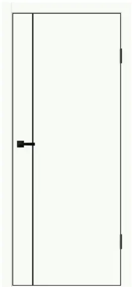 Межкомнатная дверь Galant EMALUXE М1 белый опал