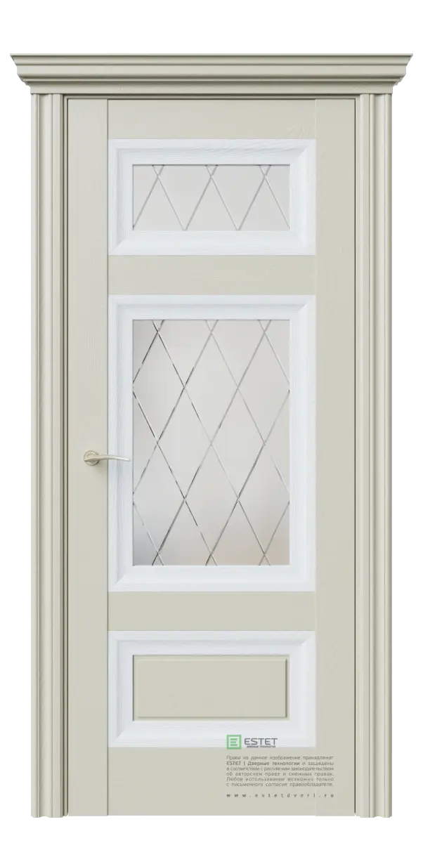 Дверь межкомнатная Estet BR8 cтекло 2 Серый