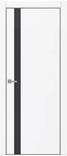 Межкомнатная дверь Uberture TAMBURAT LIGHT 4204 аляска Белый LACOBEL Черный лак
