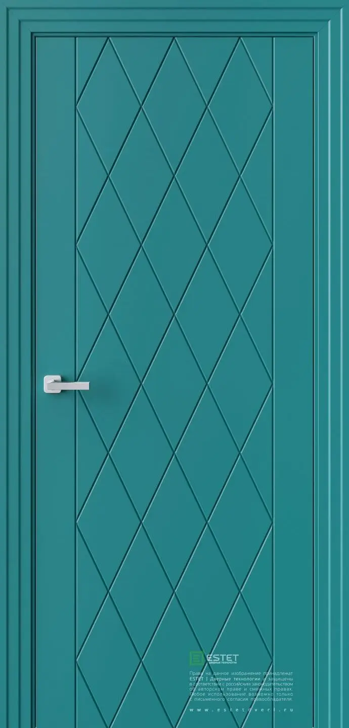 Межкомнатная дверь P6 RAL5021 Синий