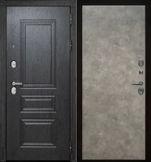 Металлическая дверь STR Честер Соло бетон