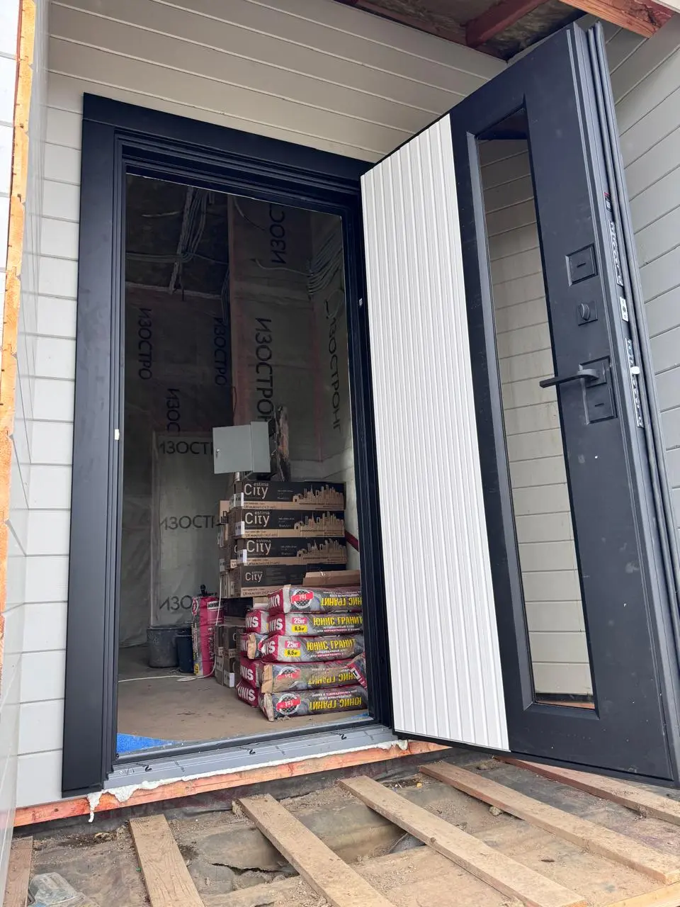 Входная дверь Термо со стеклопакетом Лабиринт Скандия