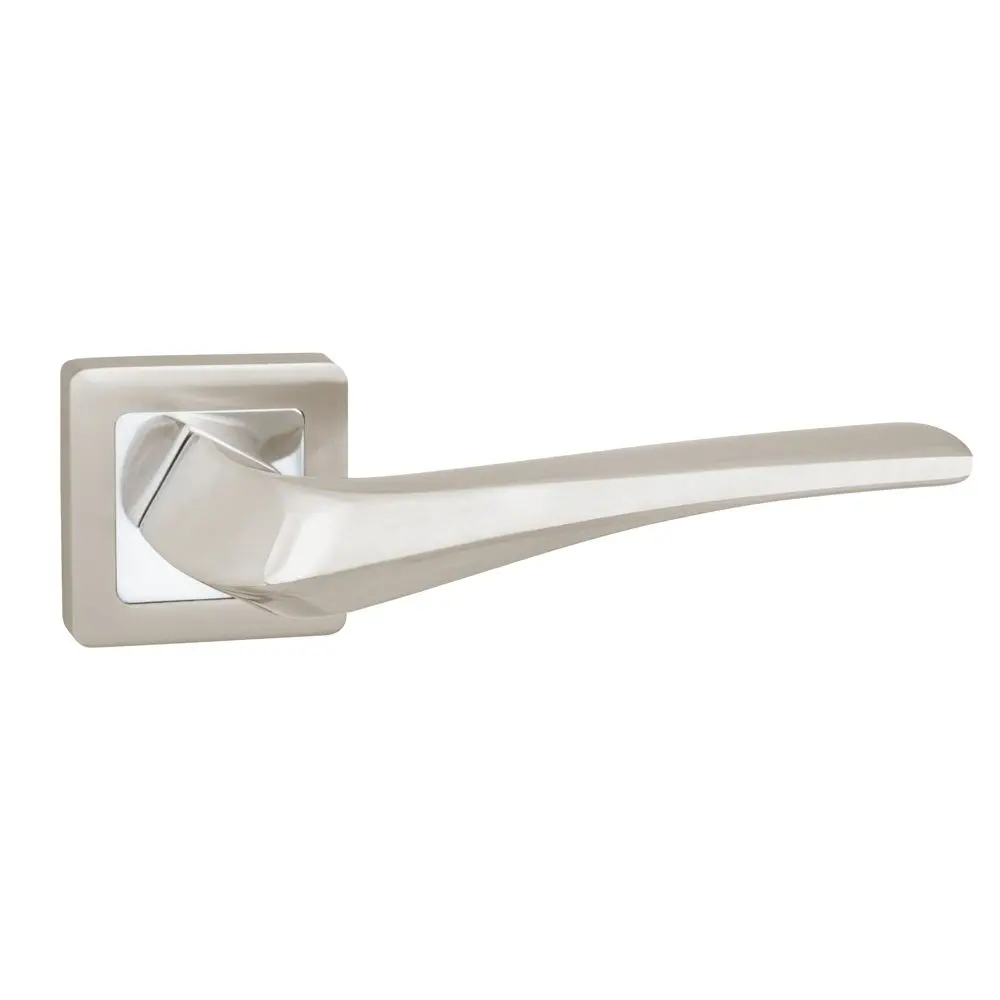 Дверная ручка раздельная PUNTO METEOR QR SN/CP-3 матовый никель/хром