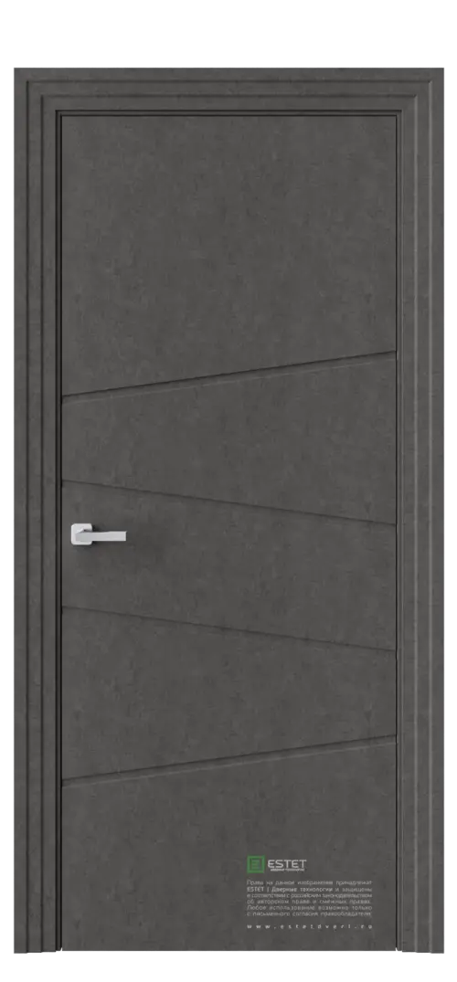 Межкомнатная дверь P16 бетон антрацит Антрацит