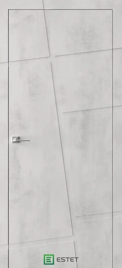 Межкомнатная дверь PV-2 Камень светлый Светло-серый