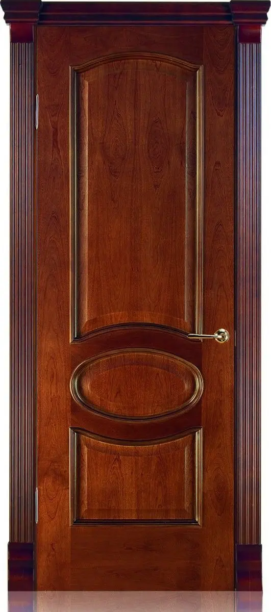 Межкомнатная дверь Алина ПГ, шпон: красное дерево Красное дерево