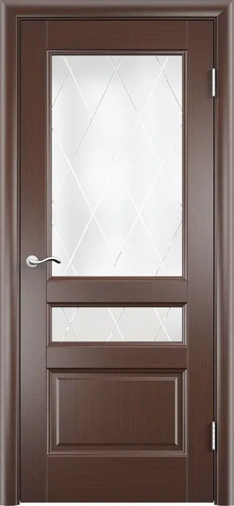 Межкомнатная дверь Джессика лайт ПО дуб патинированный Коричневый
