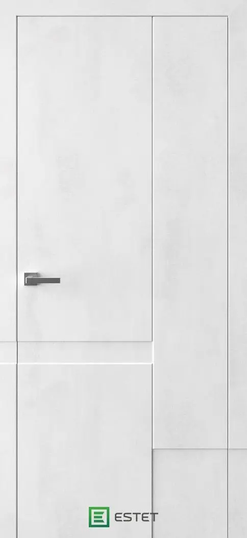 Межкомнатная дверь PV-5 Камень белый Белый с текстурой