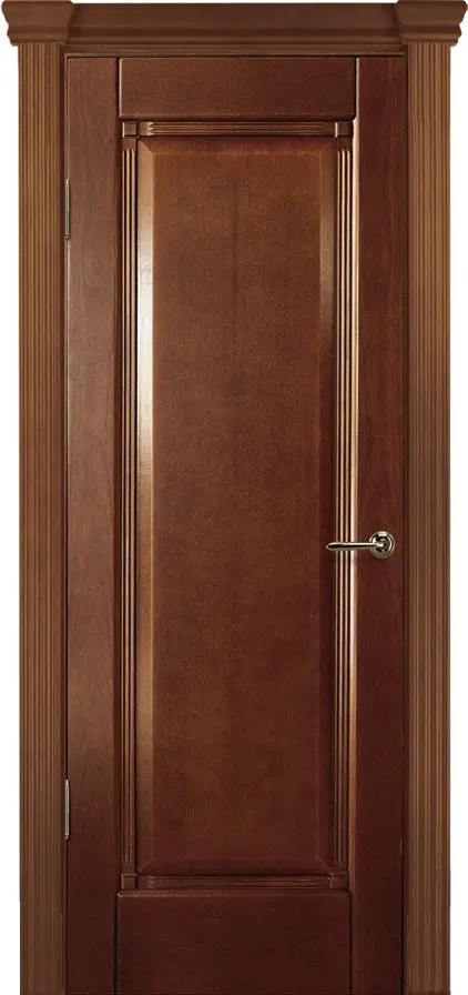 Межкомнатная дверь Андора ПГ, шпон: натуральная вишня Красное дерево