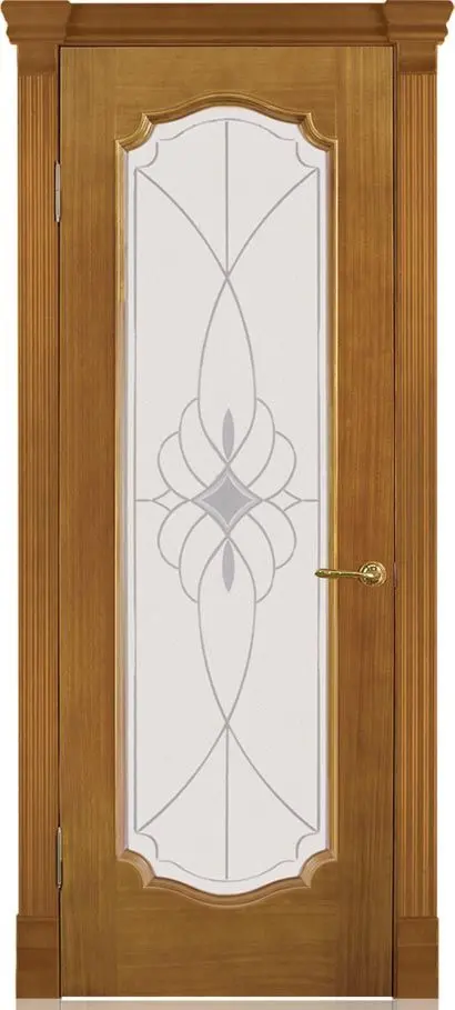 Межкомнатная дверь Анкона 2 "Виттория 2", шпон: анегри тон 2 Светлый Анегри