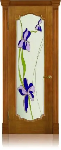 Межкомнатная дверь Анкона 2 "Каприз", шпон: анегри тон 2 Светлый Анегри