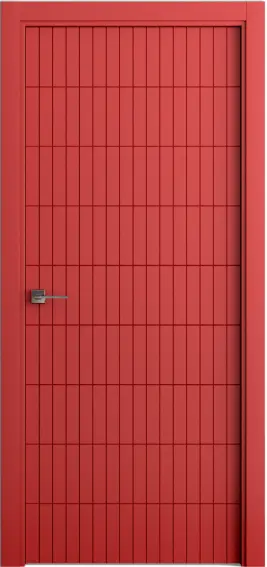 Межкомнатная дверь Color №6 RAL3018 Красный