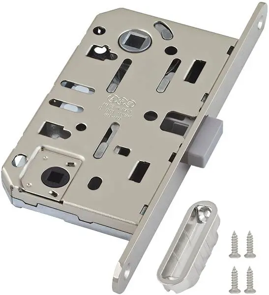 Замок AGB (АГБ) межк. WC с ответной планкой (Никель)