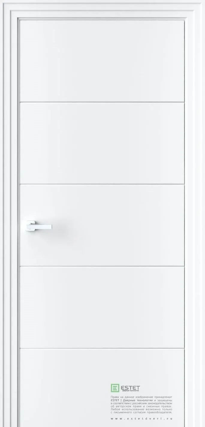 Межкомнатная дверь P2 RAL9003 Белый