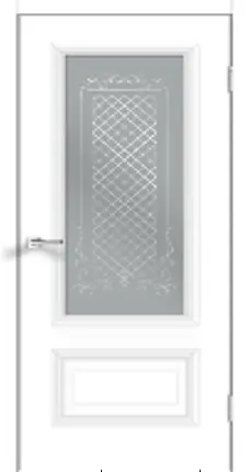 Межкомнатная дверь LEDO 1 2V Эмаль белая