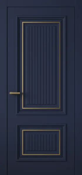 Межкомнатная дверь Entro Prime 2 ПГ велюр сапфир Синий