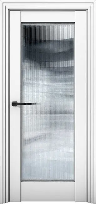 Межкомнатная дверь Ni 5 Никель Аляска Белый