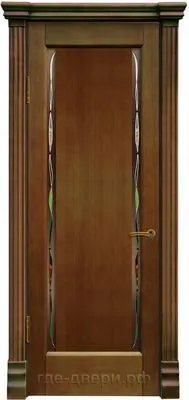 Межкомнатная дверь Реджина-2 "Мираж", шпон: анегри тон 1 Темный Анегри